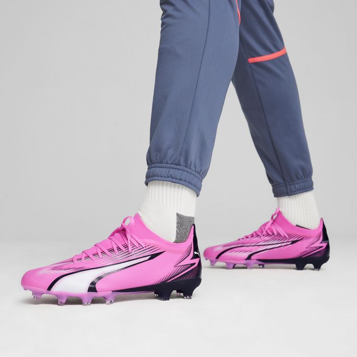 PUMA Ultra Match FG/AG scarpe da calcio rosa veleno/puma bianco/puma nero 14