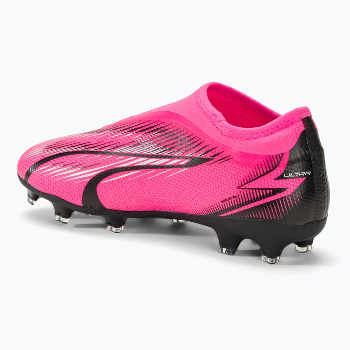 PUMA Ultra Match LL FG/AG Jr scarpe da calcio rosa veleno/puma bianco/puma nero per bambini 3