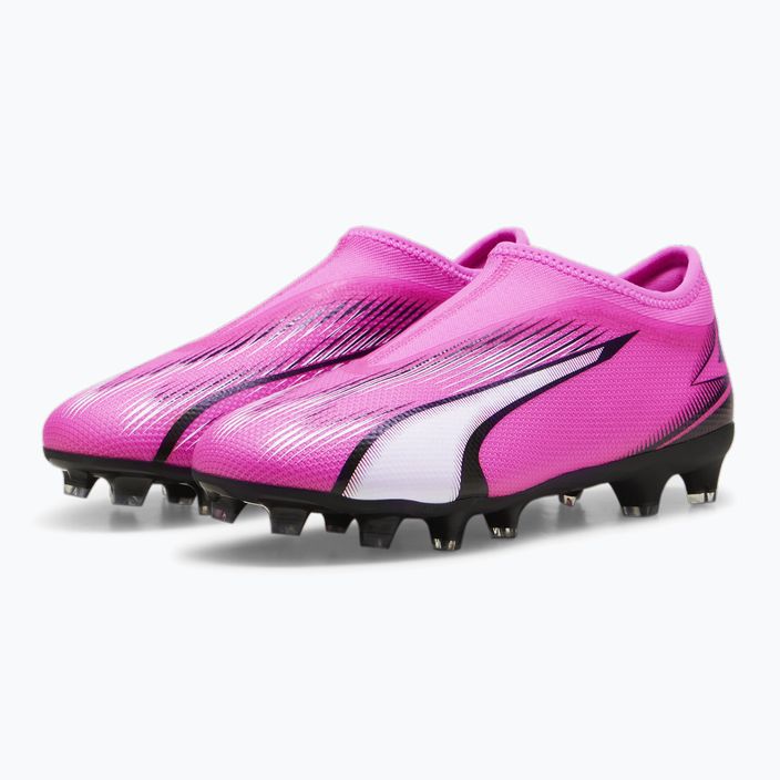 PUMA Ultra Match LL FG/AG Jr scarpe da calcio rosa veleno/puma bianco/puma nero per bambini 10