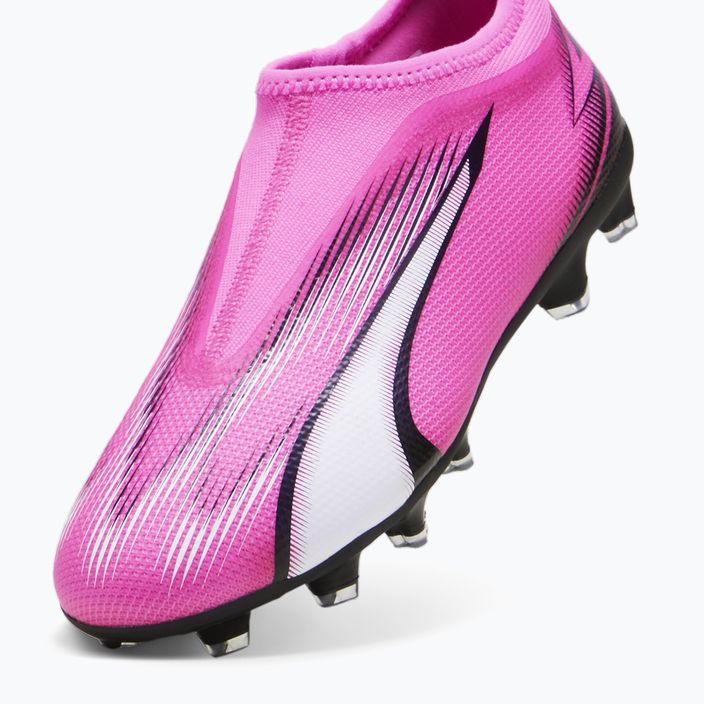 PUMA Ultra Match LL FG/AG Jr scarpe da calcio rosa veleno/puma bianco/puma nero per bambini 12