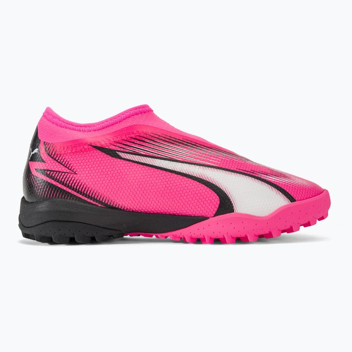 PUMA Ultra Match LL TT + Mid Jr scarpe da calcio rosa veleno/puma bianco/puma nero per bambini 2