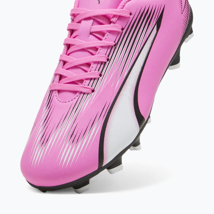 Scarpe da calcio PUMA Ultra Play FG/AG Jr rosa velenoso/puma bianco/puma nero per bambini 12