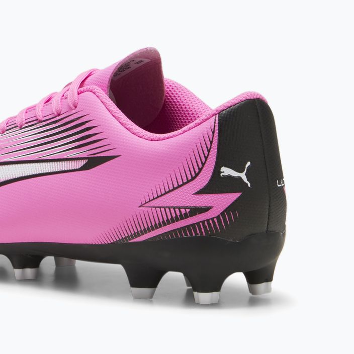 Scarpe da calcio PUMA Ultra Play FG/AG Jr rosa velenoso/puma bianco/puma nero per bambini 13