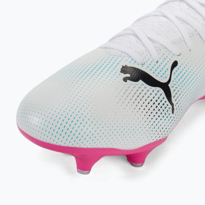 PUMA Future 7 Play MxSG scarpe da calcio puma bianco/puma nero/rosa 7