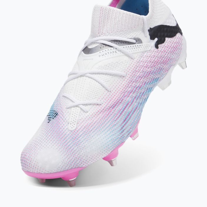 PUMA Future 7 Ultimate MxSG scarpe da calcio puma bianco / puma nero / rosa avvelenato 12