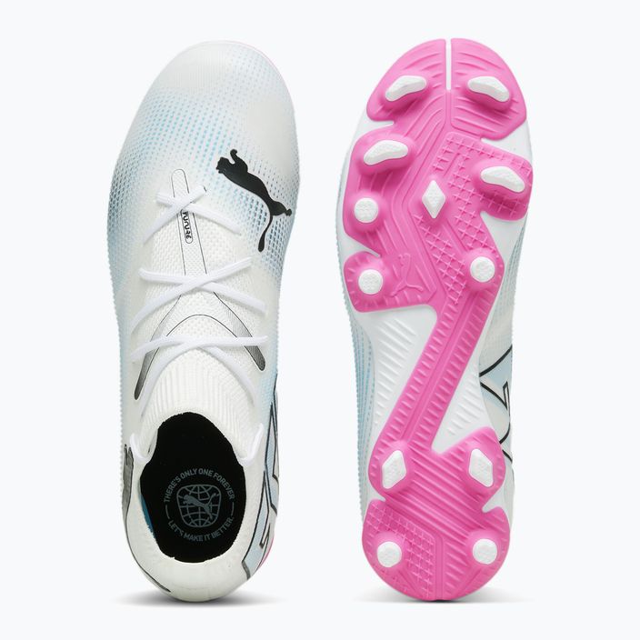 PUMA Future 7 Match FG/AG scarpe da calcio per bambini puma bianco/puma nero/rosa 11