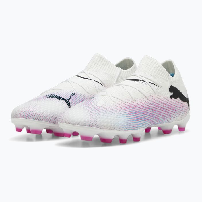 PUMA Future 7 Pro FG/AG scarpe da calcio puma bianco/puma nero/rosa 10