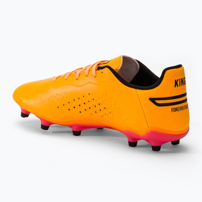 PUMA King Match Fg/Ag sun stream/puma nero/sunset glow scarpe da calcio 3