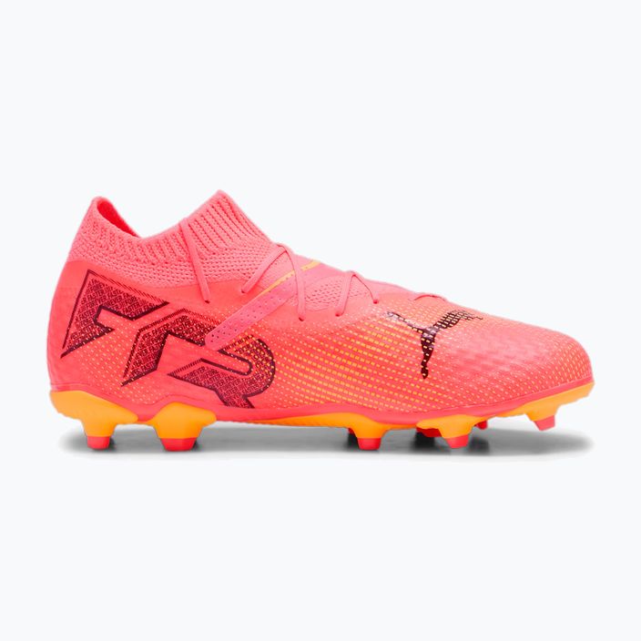 PUMA Future 7 Pro FG/AG Jr scarpe da calcio bambino sunset glow/puma nero/sun stream 9