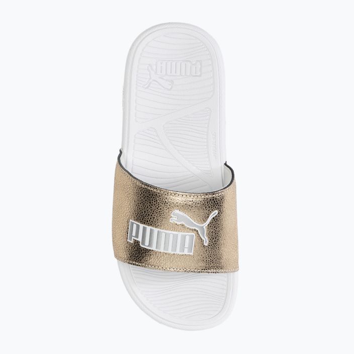 PUMA Cool Cat 2.0 Metallic Shine Ciabatte puma oro/puma argento/puma bianco 5