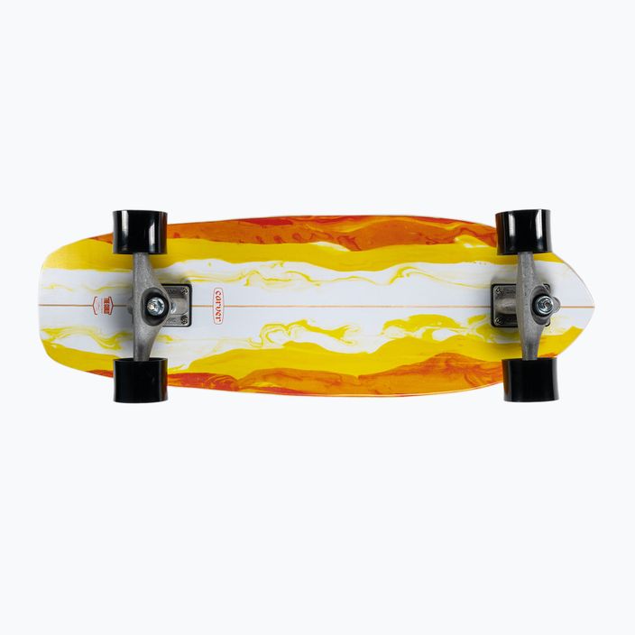 Surfskate skateboard Carver CX Raw 30.25" Firefly 2022 Completo arancio e bianco C1012011136