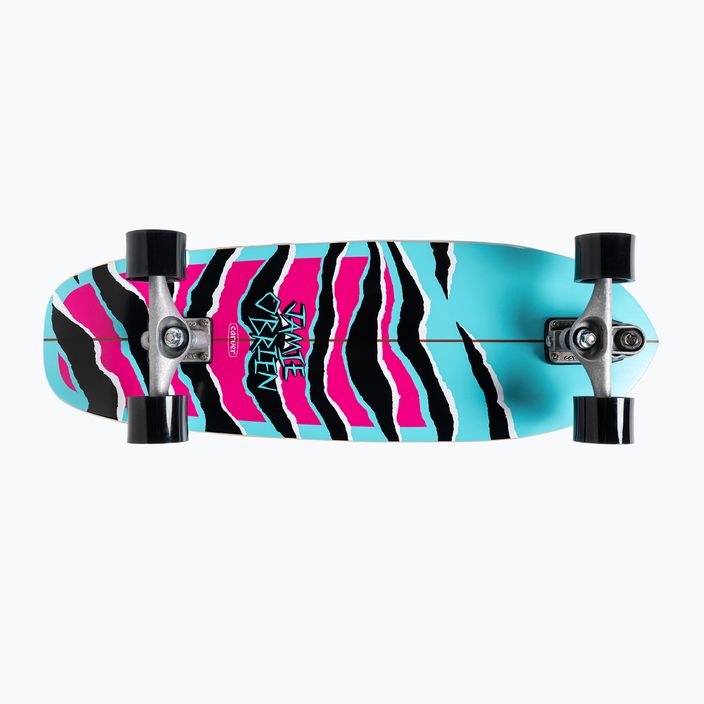 Surfskate skateboard Carver C7 Raw 31" JOB Blue Tiger 2022 Completo blu e rosa C1013011140