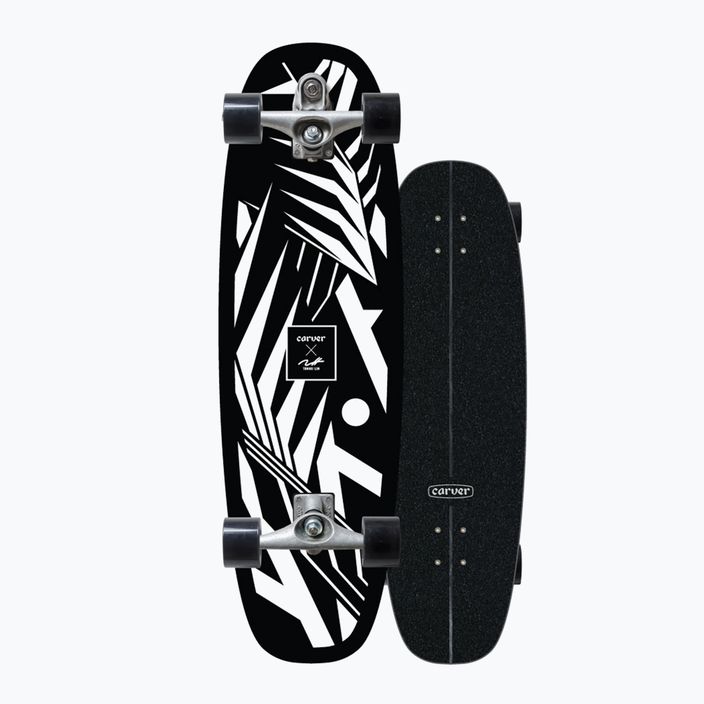Surfskate skateboard Carver CX Raw 33" Tommii Lim Proteus 2022 Completo bianco e nero C1013011144 8