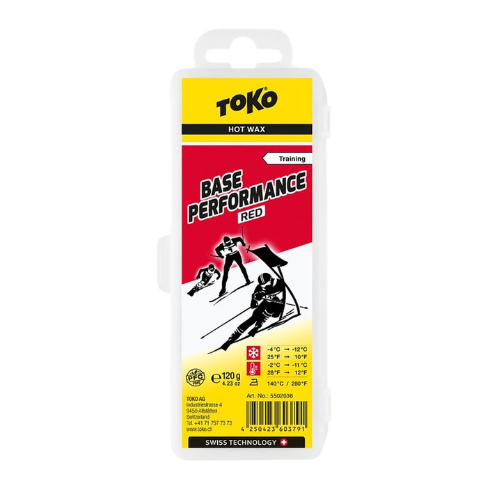 TOKO Base Performance Red lubrificante per sci 120 g 2