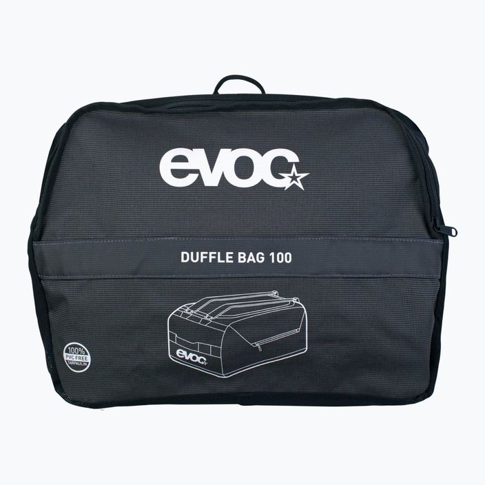 EVOC Duffle 100 l borsa impermeabile grigio carbonio/nero 2