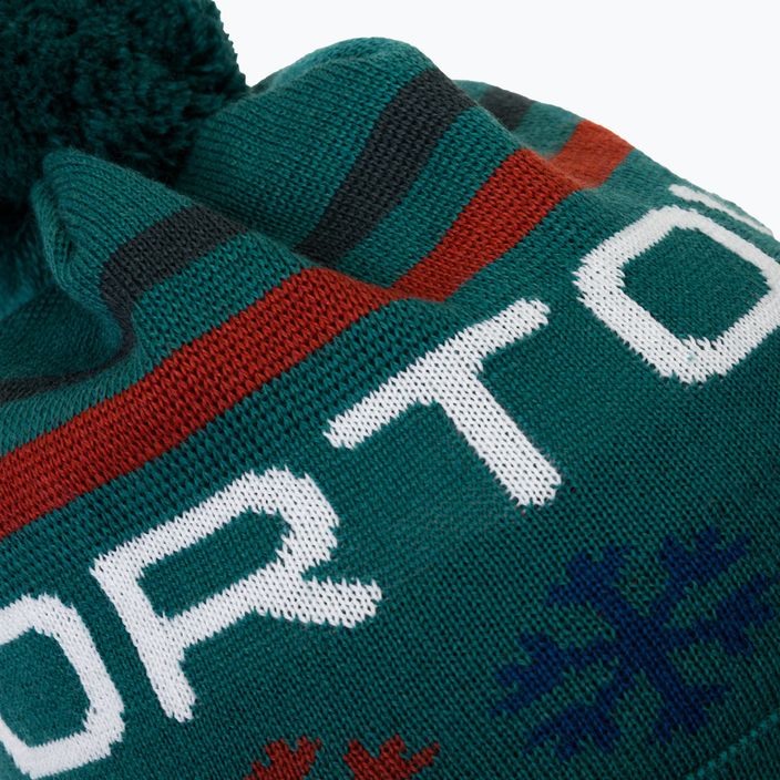 ORTOVOX berretto invernale in maglia nordica verde pacifico 3