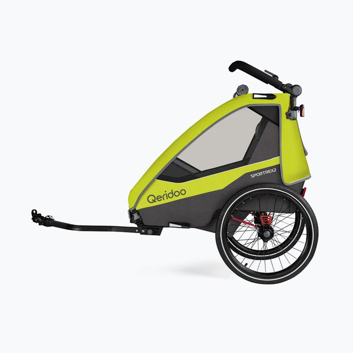 Rimorchio per bicicletta Qeridoo Sportrex 2 nuovo verde lime 2