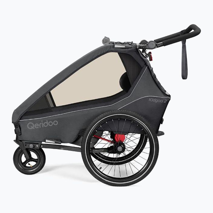 Rimorchio per bicicletta Qeridoo Kidgoo 2 blu/marino scuro