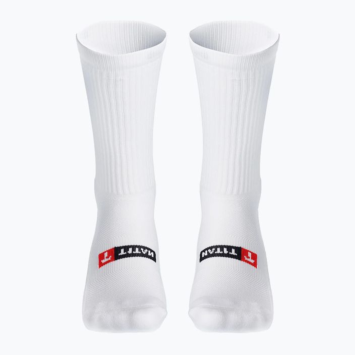 T1TAN Calzettoni da calcio Grip bianco 3