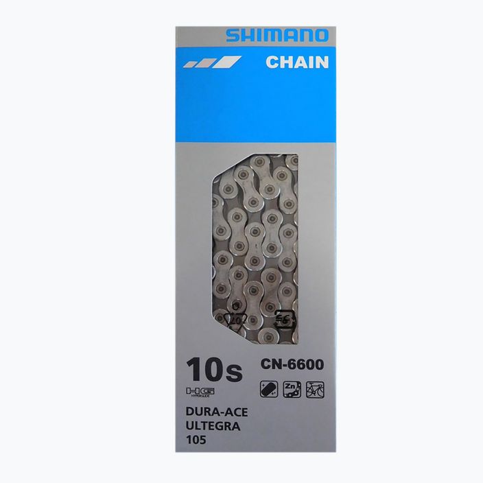 Catena Shimano CN-6600 + Pin 10rz 114 maglie argento 2
