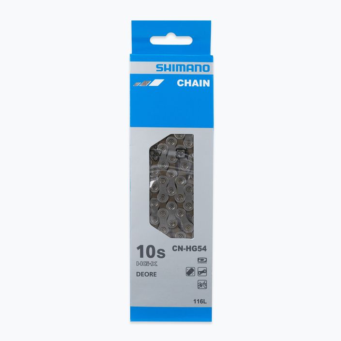 Catena Shimano CN-HG54 + Pin 10rz 116 maglie argento