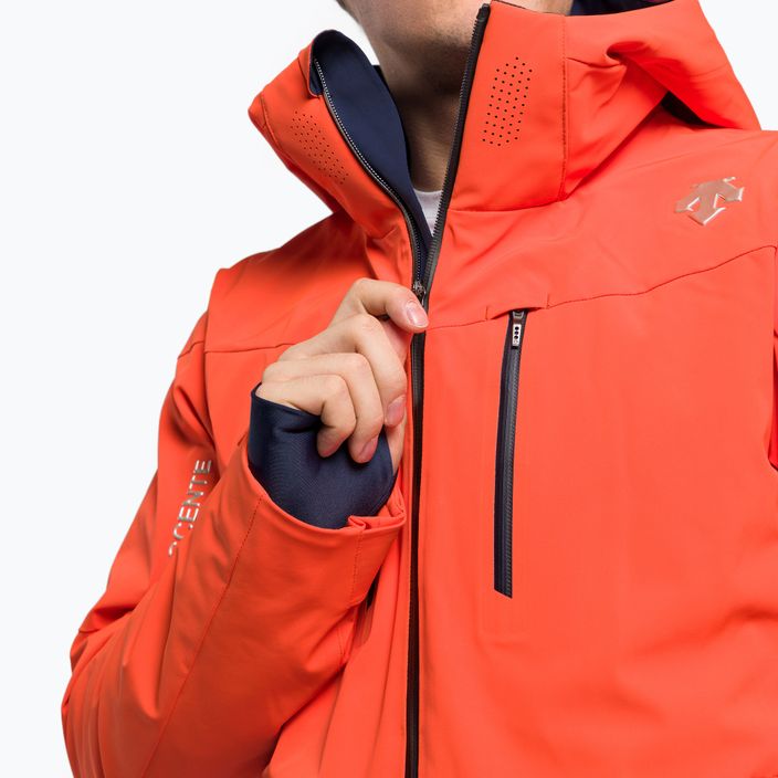 Giacca da sci Descente Josh momiji arancione da uomo 10