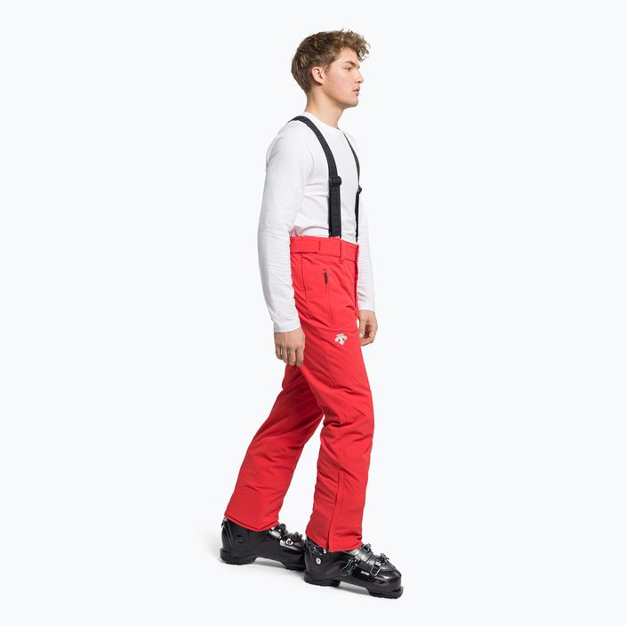 Pantaloni da sci da uomo Descente Swiss electric red 3