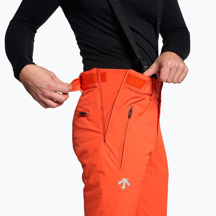 Pantaloni da sci Descente Swiss arancio mandarino da uomo 3