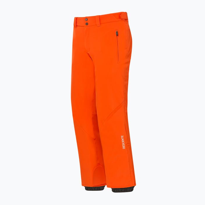 Pantaloni da sci Descente Swiss arancio mandarino da uomo 10