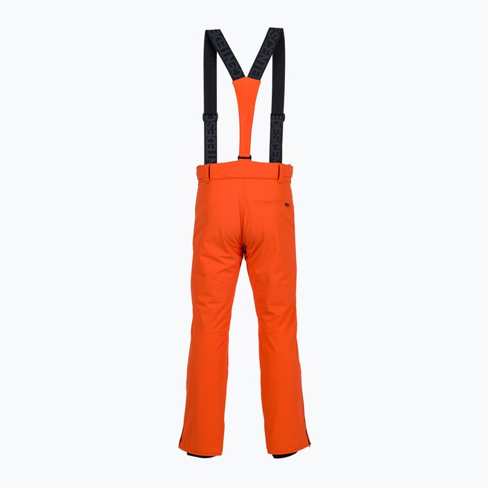 Pantaloni da sci Descente Swiss arancio mandarino da uomo 6