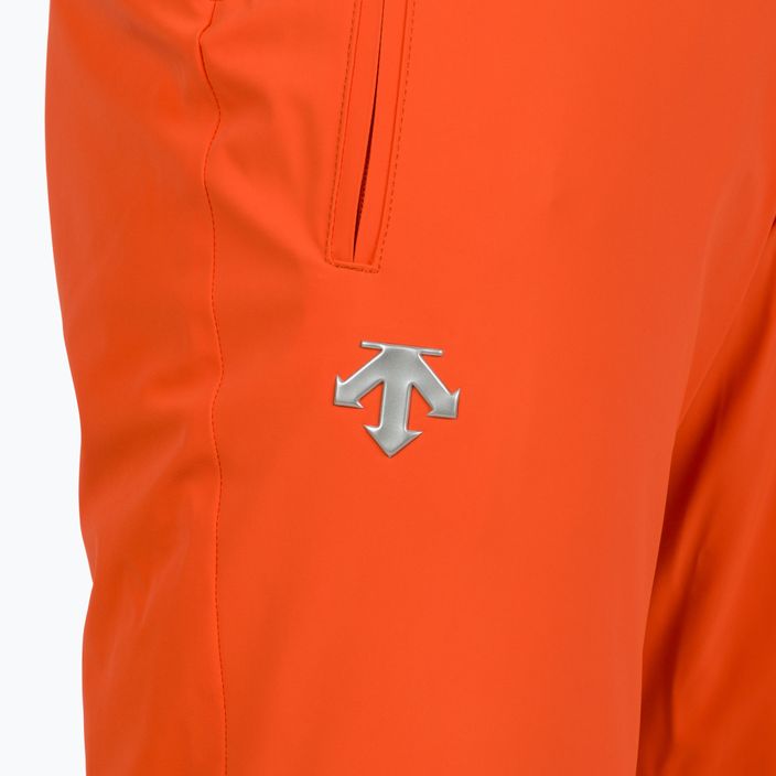 Pantaloni da sci Descente Swiss arancio mandarino da uomo 8