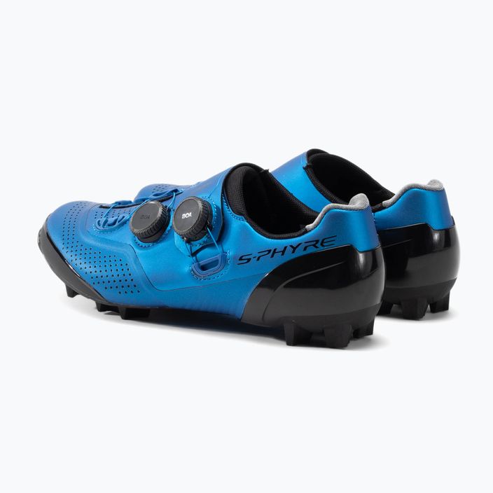 Scarpe da ciclismo MTB da uomo Shimano SH-XC902 blu 3