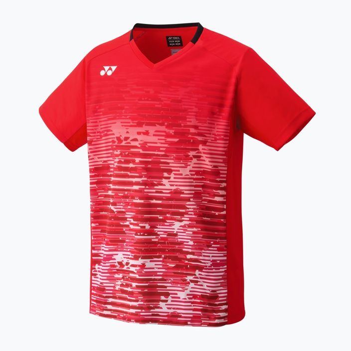 Camicia da tennis da uomo YONEX 10505 girocollo rosso chiaro 4