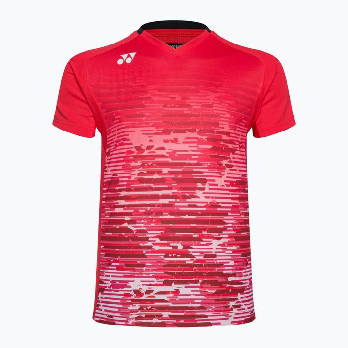 Camicia da tennis da uomo YONEX 10505 girocollo rosso chiaro