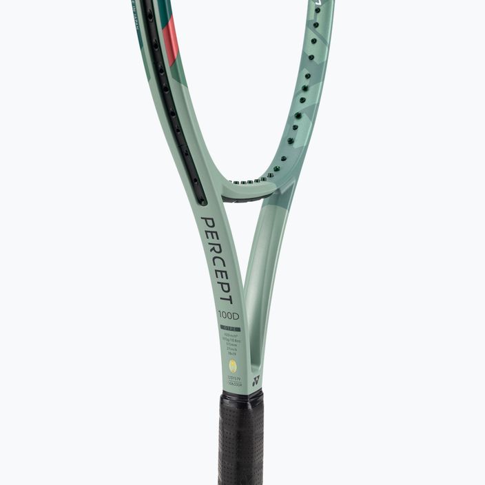 Racchetta da tennis YONEX Percept 100D verde oliva 4