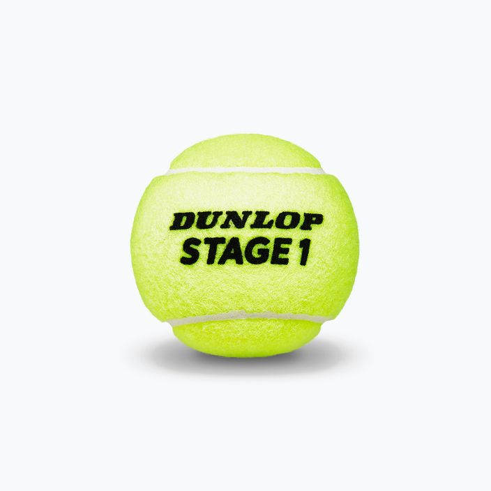 Palline da tennis per bambini Dunlop Stage 1 3 pezzi verde 601338 3