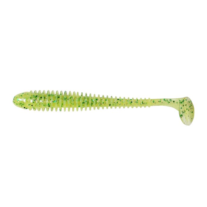 Keitech Swing Impact 8 pezzi chartreuse lime shad esca in gomma 2