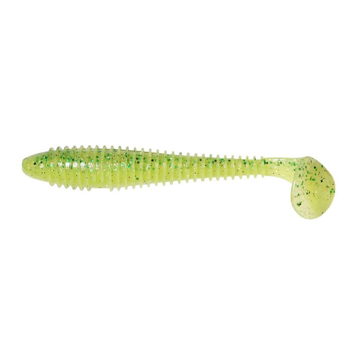 Keitech Swing Impact Fat 6 pezzi esca in gomma chartreuse lime shad 2