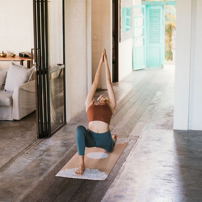 Yoga Design Lab Sughero 3,5 mm mandala bianco tappetino yoga 6