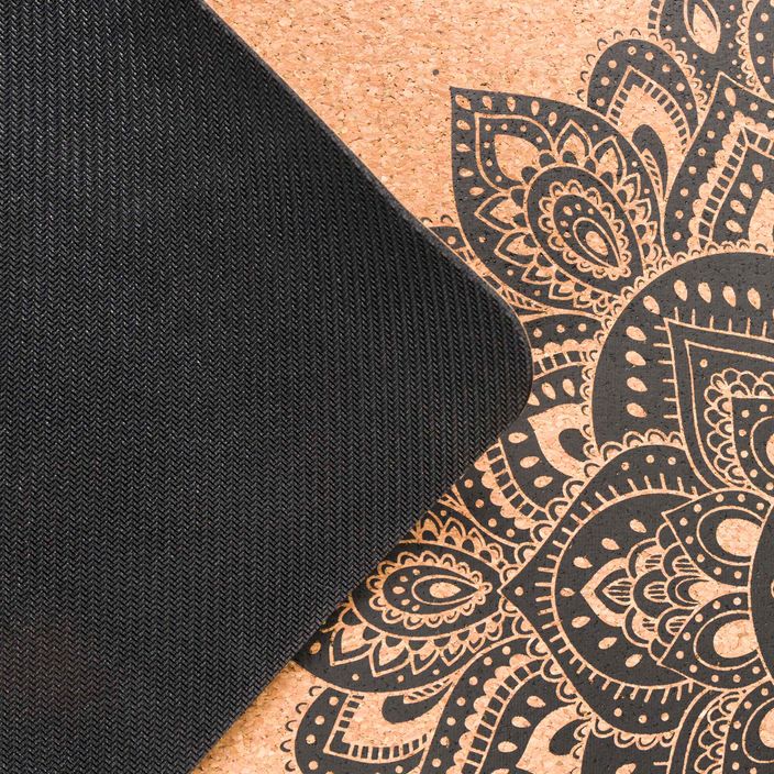 Yoga Design Lab Sughero 1,5 mm mandala nero tappetino yoga 4