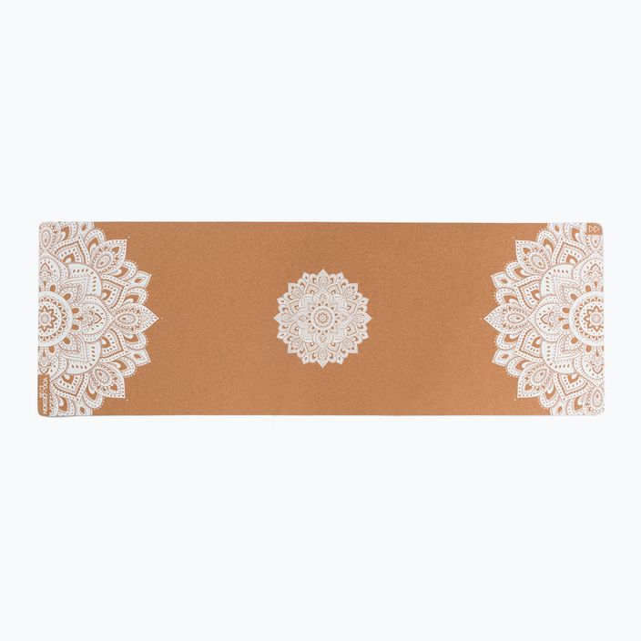Yoga Design Lab Sughero 5,5 mm mandala bianco tappetino yoga 2