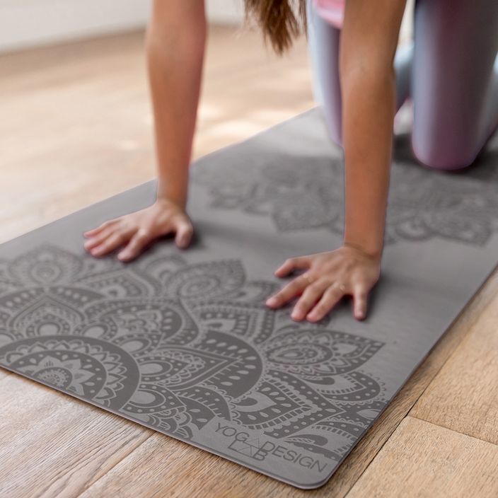 Yoga Design Lab Flow Pure 6 mm mandala charcoal yoga mat 7