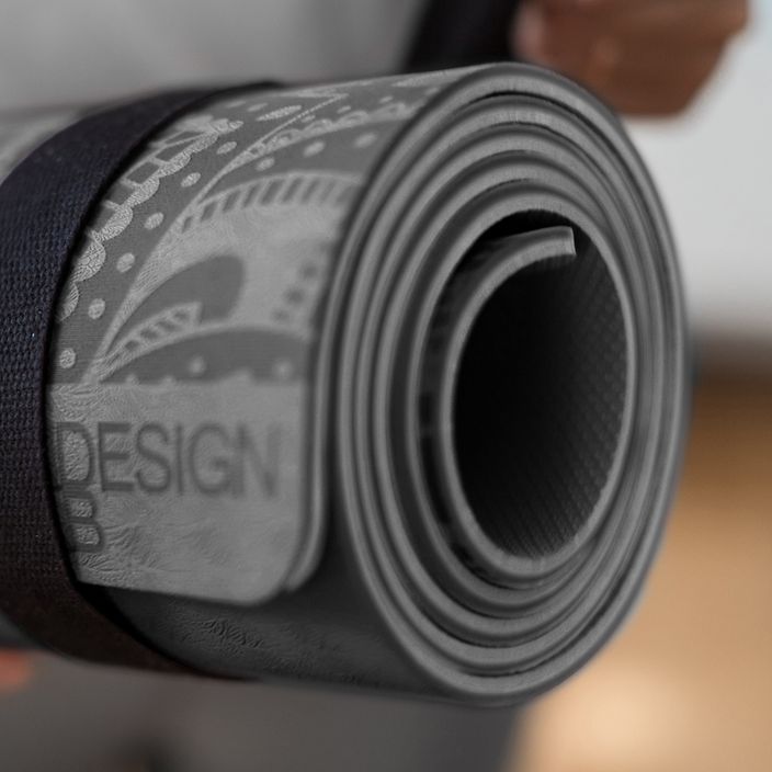 Yoga Design Lab Flow Pure 6 mm mandala charcoal yoga mat 9