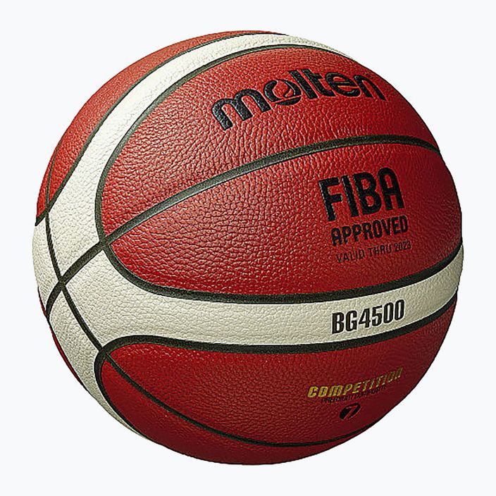 Pallacanestro Molten B7G4500 FIBA arancione/avorio misura 7 4