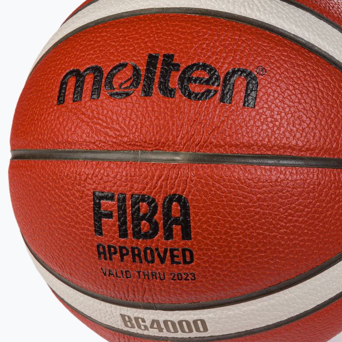 Pallacanestro Molten B6G4000 FIBA arancione misura 6 3