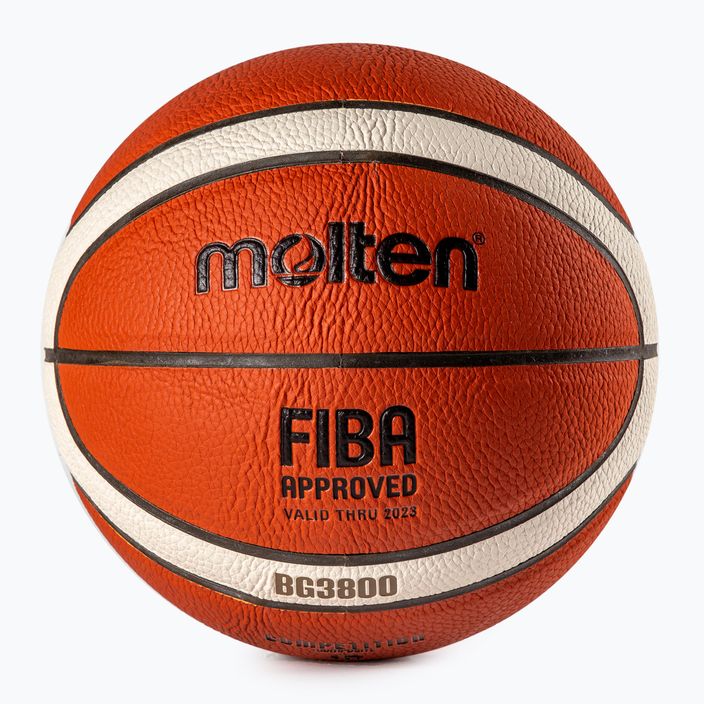 Pallacanestro Molten B5G3800 FIBA arancione taglia 5 2