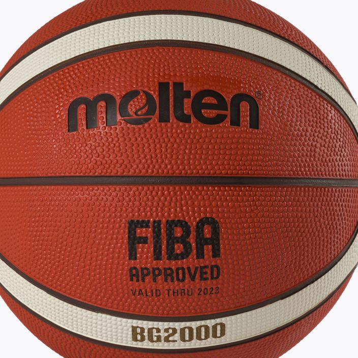 Pallacanestro Molten B5G2000 FIBA arancione taglia 5 3