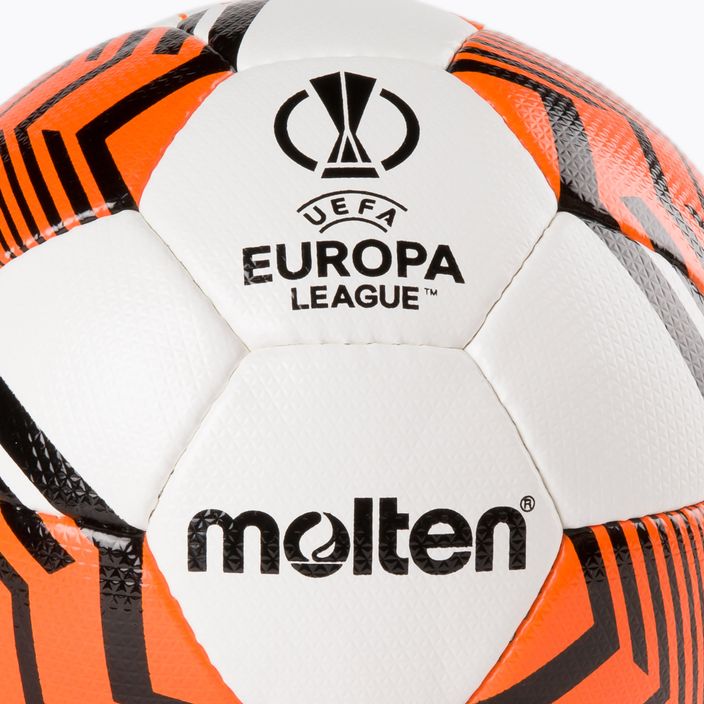 Calcio Molten F5U2810-12 Europa League 2021/22 bianco/arancio misura 5 3