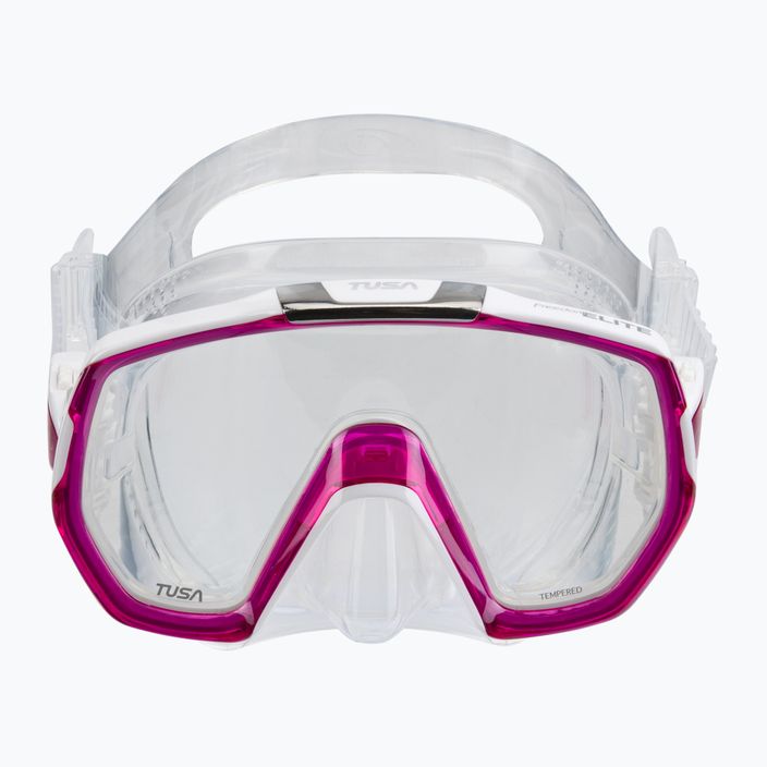Maschera subacquea TUSA Freedom Elite bianco/rosa 2