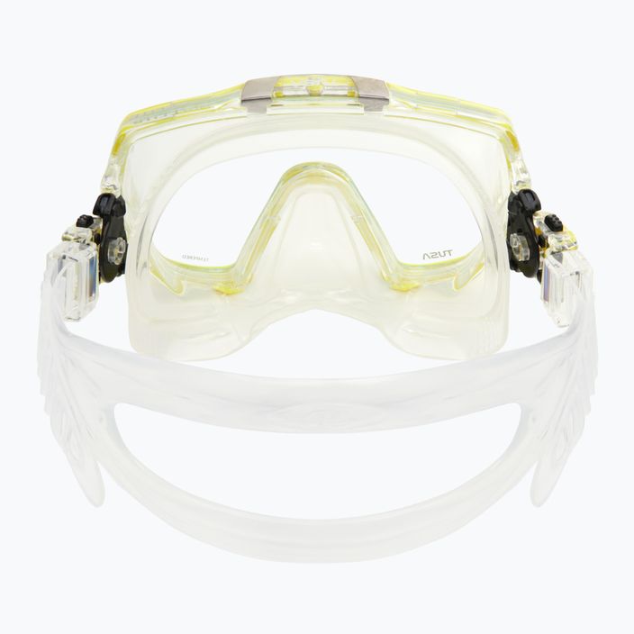 Maschera subacquea TUSA Freedom Elite bianco/giallo 5